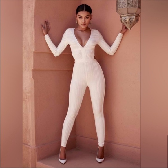 House of CB Arya Bandage Jumpsuit - DAMAGED - Picture 1 of 14